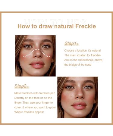 Freckle Abbey Waterproof Freckle Pen | Natural Lifelike Fake Freckles | Durable Makeup Tool (Dark Brown) - Shop Internationally! - Buy Online on GoSupps.com