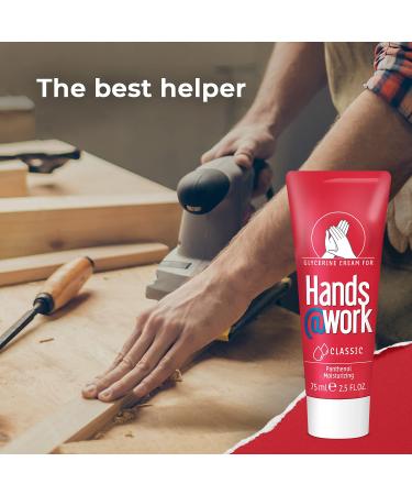 Hands Work Classic Formula Hand Cream with Glycerin & Panthenol - 75ml | Shop Now for Soothing Hydration Worldwide - Buy Online on GoSupps.com