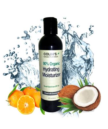 Glimmer Goddes - Colin's Made for Men Organic Daily Moisturizer with SPF 40 8 oz - Hydrating and Protective Skincare