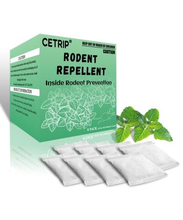 suphanlin CETRIP Peppermint Oil to Repel Mice and Rats Rodent Repellent 8 Pack Mice Repellent for House Rat Repellent Outdoor/Indoor Mouse Repellent Indoor Rodent Deterrent