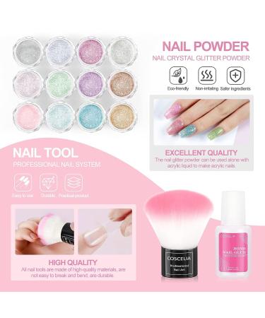 Acrylic Nail Kit for Beginners - Professional Set with Powder, Liquid, Rhinestones, Glitter & Tools - Perfect DIY Salon Gift for Women - Buy Online on GoSupps.com