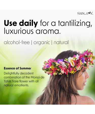 Polynesian Monoi Roll-On Perfume with Essential Oil Alcohol-Free All-Natural Organic Long-Lasting Fragrance - Travel-Size Perfume for Women - TSA Approved 0.33 oz / 10 ml - Buy Online on GoSupps.com