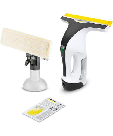 Bundle of K rcher Window Vac WV 6 Plus Extra Long Battery Running Time of 100 min LED Battery Indicator Display Spray Bottle with Microfibre Cloth + K rcher Window Cleaner Concentrate RM 500 + Window Concentrate - Buy Online on GoSupps.com