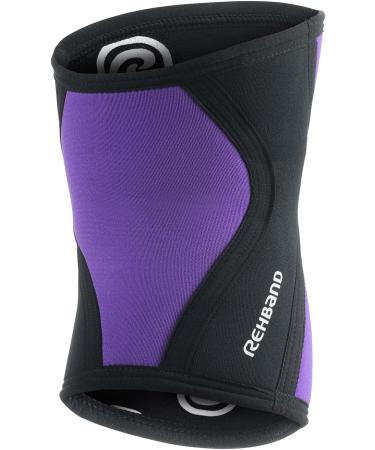 Rehband Knee Brace for Strength Sports | CrossFit & Heavy Training | 5mm Neoprene Knee Sleeve - Unisex XL Purple - 1 Pair - Buy Online on GoSupps.com