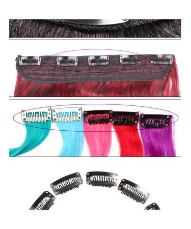 50Pcs 32mm Snap Clips for Hair Extensions - Black I Shape Hair Extension Tools - Buy Online on GoSupps.com