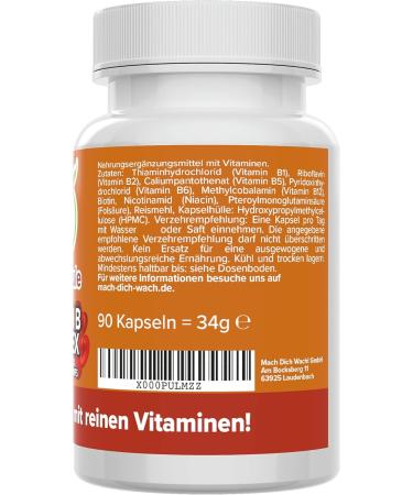 High-Dose Vegan Vitamin B Complex Capsules from Germany | Laboratory Tested | Additive-Free | VitamineULE  - Buy Online on GoSupps.com
