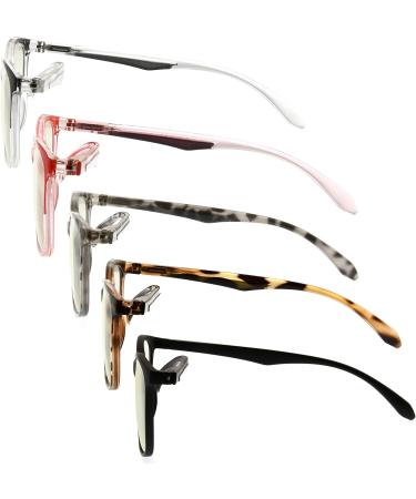 Eyekepper 5 Pack Reading Glasses - Large Frame Blue Light Blocker for Men & Women - 2.5x Strength - Buy Online on GoSupps.com