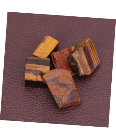 LALAFINA 5pcs African Decor Gemstone Rocks Irregular Material Natural Tiger's Eye Decorate Mineral Jewelry As Shown Size 1 - Buy Online on GoSupps.com
