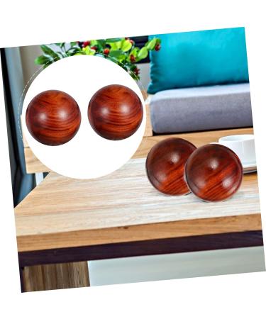 Fomiyes 6 Stk Carving Fun: Desktop Wood Baoding Ball & Massage Globe Toys - Perfect for Stress Relief & Relaxation - Buy Online on GoSupps.com