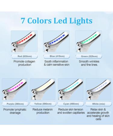 INTENSO 7 Color Face & Neck Massager - Anti-Aging Facial Device for Skin Care & Wrinkle Reduction - Buy Online on GoSupps.com