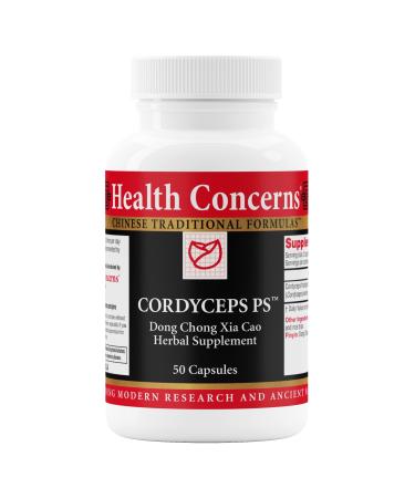 Health Concerns Cordyceps PS - Lung Health & Respiratory System Supplement - 50 Capsules