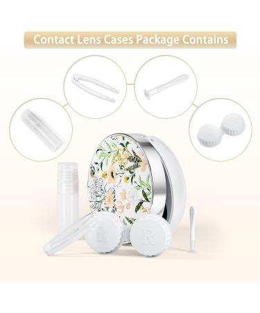 Buy Cute Travel Contact Lens Case - Retro Flower Design | Perfect for Daily Use & Outdoor Adventures - Buy Online on GoSupps.com