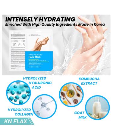 5PCS Madforcos Hand Mask Moisturizing Gloves - Made in Korea - Vitamin E & Collagen Infused - Intensive Repair Formula - Buy Online on GoSupps.com