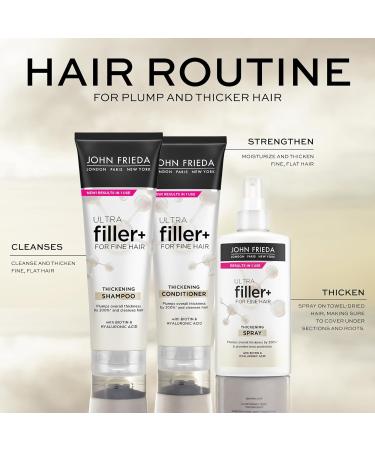 John Frieda ULTRAfiller+ Thickening Shampoo - Volumizing Biotin & Hyaluronic Acid for Fine Hair 8.3 Oz - International Shipping Available - Buy Online on GoSupps.com