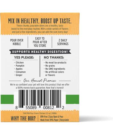 The Honest Kitchen Pumpkin Pour Overs Chicken & Pumpkin Stew Wet Dog Food Topper 5.5oz (12 Pack) - Buy Online on GoSupps.com