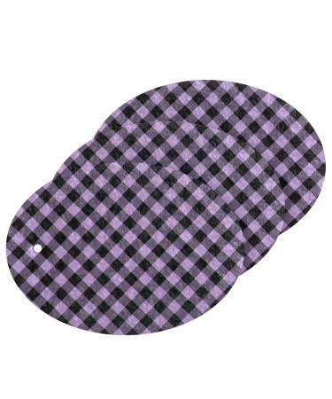 3-Pack Cleaning Kitchen Sponges Oval Purple Black Stripe Kitchen Cellulose Dishwashing Wood Pulp Cotton