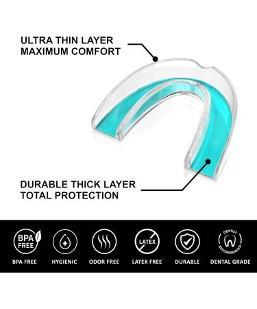 Teeth Whitening Trays for Women - Custom Fit Comfortable & Non-Bulky - 4 Moldable Mouth Trays with Case for Perfect Gel Coverage - Buy Online on GoSupps.com