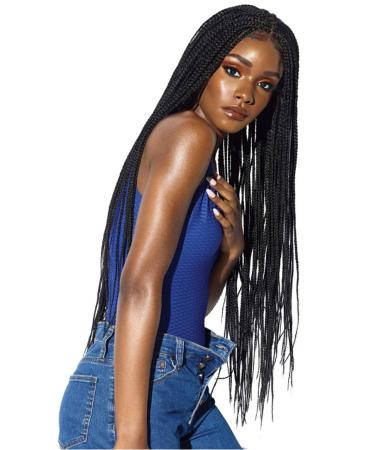 Braided wig long pony 24 inch long hair braided wig headgear (black) natural hair for everyday use suitable for costume party/role play - Buy Online on GoSupps.com