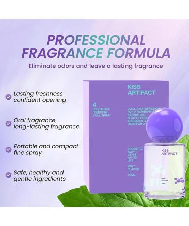 Pack of 3 probiotic mouth sprays for bad breath | 20ml mouth deodorizing spray | Deodorizing spray for the mouth | Kiss Artifact Couple alcohol-free mouthwash for the mouth - Buy Online on GoSupps.com