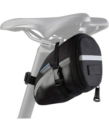 Roswheel 131455 Water Resistant Bike Saddle Bag Bike Under Seat Pack Quick Release Bike Pouch Black