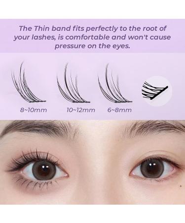 MAEXUS Individual Lash Clusters - 72 Natural Look Extension Clusters for Manga & Anime Wispy Eyelashes - Buy Online on GoSupps.com