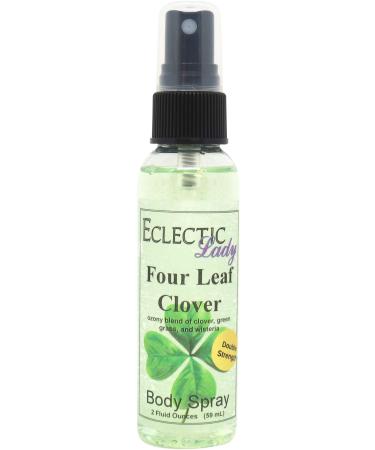 Four Leaf Clover Body Spray (Double Strength) 2 ounces Body Mist for Women with Clean Light & Gentle Fragrance Long Lasting Perfume with Comforting Scent for Men & Women Cologne with Soft Subtle 2 Fluid Ounces (Double Strength)