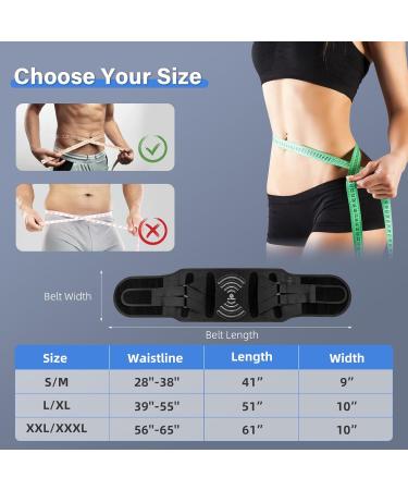 Adjustable Back Brace for Lower Back Pain Relief | 7 Stays Support Belt for Herniated Disc Sciatica Scoliosis | Breathable Lumbar Support with Hot & Cold Therapy - L/XL - Buy Online on GoSupps.com
