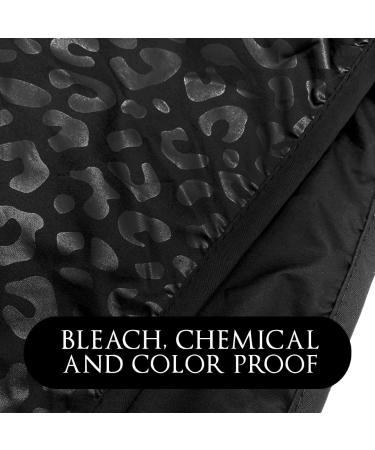Betty Dain Black Jaguar Styling Cape - Bleach-Proof Chemical-Proof & Waterproof All-Purpose Hair Cape - Buy Online on GoSupps.com