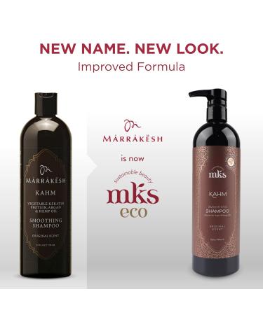 MKS Eco Kahm Smoothing Shampoo - Vegan & Cruelty Free | Cleansing Moisturizing Repairing Formula with Moroccan Argan Oil & Hemp Seed Oil - 25 Fl Oz - Buy Online on GoSupps.com