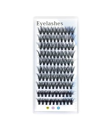 Colored Cluster Lashes 100pcs D Curl 14mm DIY Eyelash Extensions - Matte Dark Professional Silk Lashes - 1 Count - Buy Online on GoSupps.com