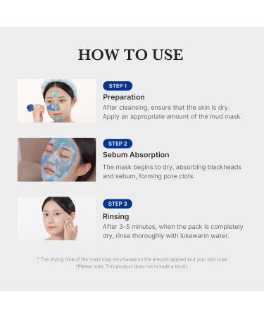 Medicube Zero Pore Blackhead Mud Facial Mask - Skin Cooling & Pore Tightening - 3 Minute Quick Dry Formula with AHA BHA PHA and Pore-Purifying Clay - Korean Mud Mask 3.52 oz - Buy Online on GoSupps.com