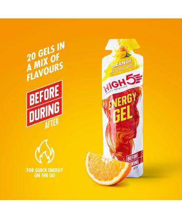 HIGH5 Energy Gels - Quick Release Sports Gels to Power Muscles for Peak Performance - Natural Fruit Juice - On The Go Energy Boost for Running Cycling and Endurance (Mixed 20 x 40g) Mixed 20 x 40g - Buy Online on GoSupps.com