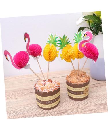 Warmhm 40pcs Cake Picks Baby Shower Cake Toppers Dessert Toppers Cupcake Party Picks Wedding Cupcake Toppers Food Party Picks Birthday Cake Decoration Bamboo 3d Plug in Dessert Table - Buy Online on GoSupps.com