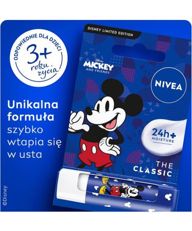 NIVEA Mickey Mouse Disney Edition Caring Lipstick 4.8g - Buy Online on GoSupps.com