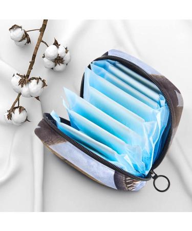 Menstrual Pad Bag with Zipper - Stylish Dinosaur Art Napkin Pouch for Women & Girls | Tampons Collection Case - Buy Online on GoSupps.com