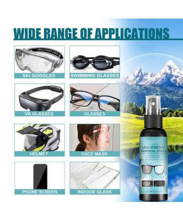 LONGLUAN Lens Scratch Remover Lens Scratch Remover for Eye Glasses Eyeglass Scratch Remover Sunglass Scratch Remover Glasses Lens Scratch Remover Eye Glass Cleaners Spray (2pcs) - Buy Online on GoSupps.com