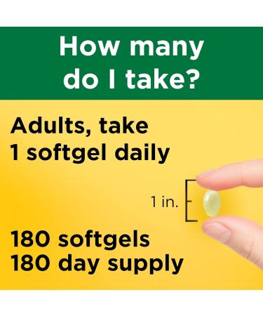 Nature Made Vitamin E 180 mg (400 IU) dl-Alpha Dietary Supplement for Antioxidant and Skin Support 180 Softgels 180 Day Supply 180 Count (Pack of 1) - Buy Online on GoSupps.com