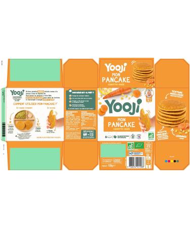 Yooji - Lot x4 Pancakes Petit pois Carotte bio pour repas b b d s 8 mois - Introduction pur e morceaux Alimentation autonome et DME - 12 repas - Buy Online on GoSupps.com