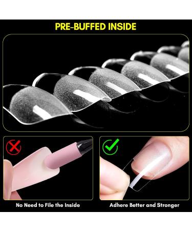 Makartt 504Pcs Soft Gel Full Cover Nail Tips - Medium Square False Nails for Salons & DIY Nail Art - Matte Finish, No Crease - 12 Sizes - Buy Online on GoSupps.com