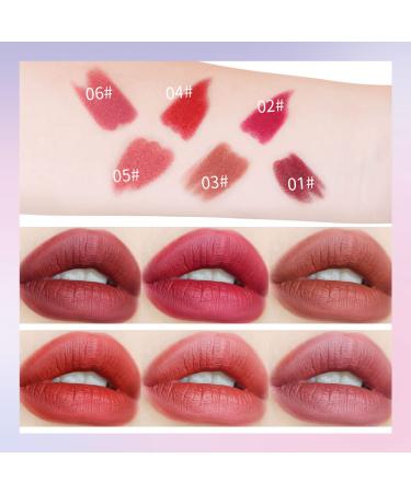 6-Color Mini Matte Star Capsule Lipstick Set - Long Lasting & Non Stick Cups - Velvet Portable & Candy Colour - Perfect for All Occasions - PINK - Buy Online on GoSupps.com