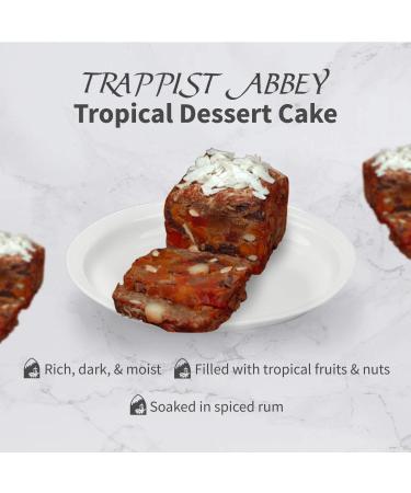 Trappist Abbey Monastery Rum Cake with Tropical Fruits & Nuts (1 lb) - Handmade by Monks - Buy Online on GoSupps.com