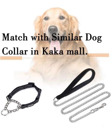 Petom Strong Metal Dog Leash - 120cm with PU Leather & Padded Handle for All Dog Sizes - Buy Online on GoSupps.com