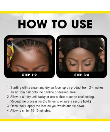 EBIN NEW YORK Wonder Lace Bond Adhesive Spray Original 3-Pack | Extra Mega Hold 6.08oz/180ml | Fast Drying No Residue No Build-Up | All-Day Hold for Daily Wig Application 6.34oz / 180ml Original - Buy Online on GoSupps.com