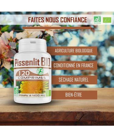 Organic Dandelion 400 mg - 120 tablets - Buy Online on GoSupps.com