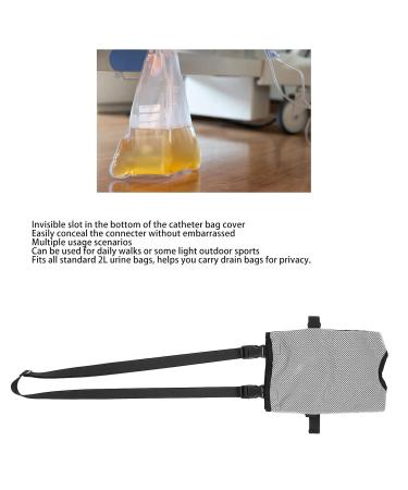 Catheter Bag Cover Holder for Drainage Bags - Hidden Postoperative Body Fluid Pocket with Thigh Belt (Gray) - Shop Now! - Buy Online on GoSupps.com