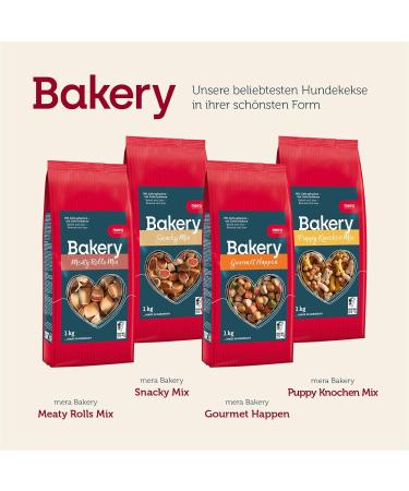 Buy Mera Bakery Puppy Bone Mix (1kg) - Natural Dog Treats for Training & Snacking | Gently Baked Dog Biscuits (2 Pack) - Buy Online on GoSupps.com
