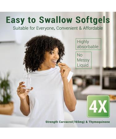 Oregano Oil 300 Softgels 6000mg Oil of Oregano with Black Seed Oil for Immune & Digestive Support aceite de Oregano with High Carvacrol & Thymoquinone Non-GMO | 150 Days Supply 300 Count (Pack of 1) - Buy Online on GoSupps.com