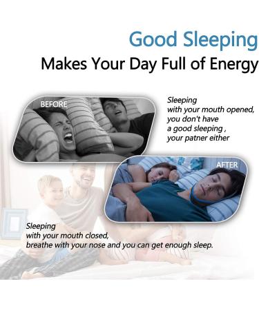 Adjustable Anti-Snoring Chin Strap for Men and Women - Stop Snoring Solution, Breathable Sleep Aid, Snore Reducing Device - One Size (Blue) - Buy Online on GoSupps.com