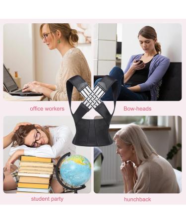 LINXINS Back Brace Posture Corrector for Women Men Back Straightener Posture Corrector Adjustable Back Posture Belt Office Home Gym Unisex - Buy Online on GoSupps.com