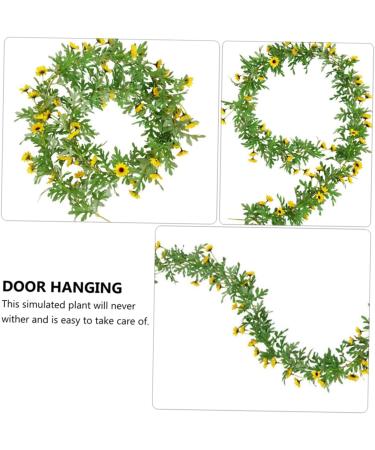 Zerodeko 1 Pc Sunflower Vine Artificial Sunflower Simulation Sunflower Exquisite Simulation Flower Vine Tree Hanging Decor Beautiful Faux Sunflower Plant Vine Garland Banquet Silk Cloth - Buy Online on GoSupps.com